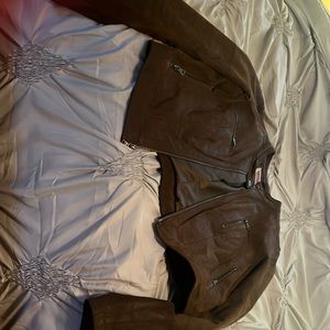 Jacket - Suede, brown